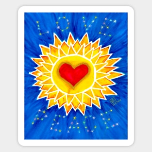 Love and peace mandala Sticker